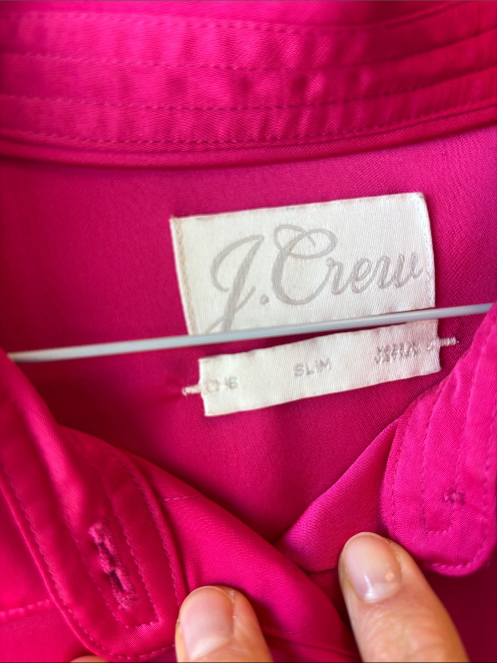 J. Crew Fuchsia Button-Front Blouse - Picture 5 of 7